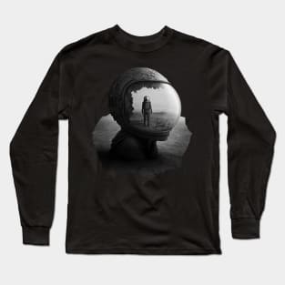 Alone in moon Long Sleeve T-Shirt